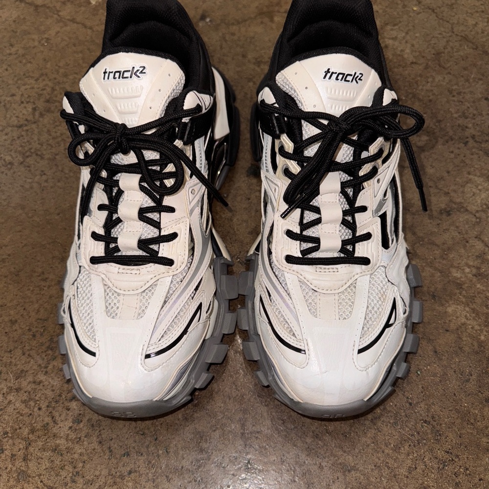 Balenciaga Black and White Sneakers